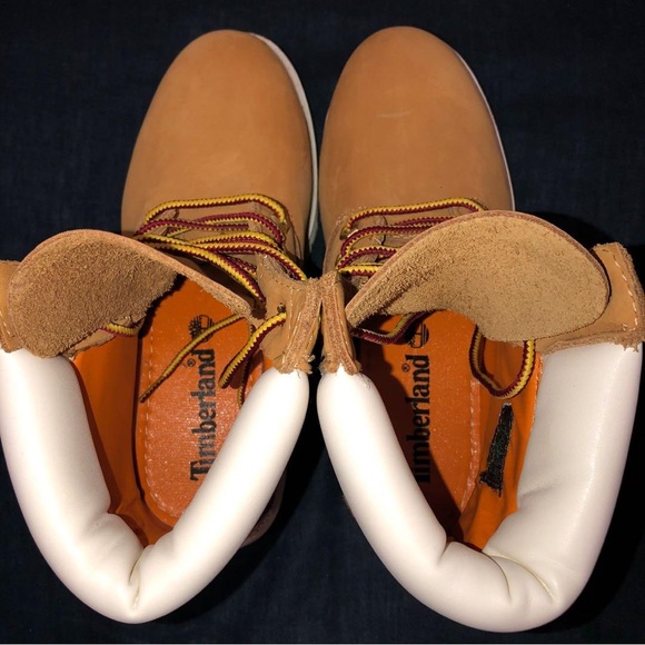 Timberland Premium Waterproof Boots Wheat Nubuck/White (RRP A$270) - Picture 2 of 4